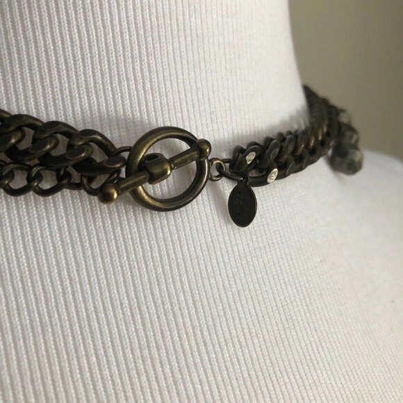 American Eagle Double Chain Dangle Necklace - Picture 5 of 7